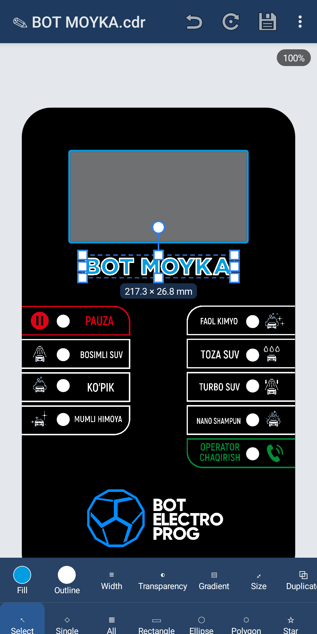 BOT COREL CRC — screen 2