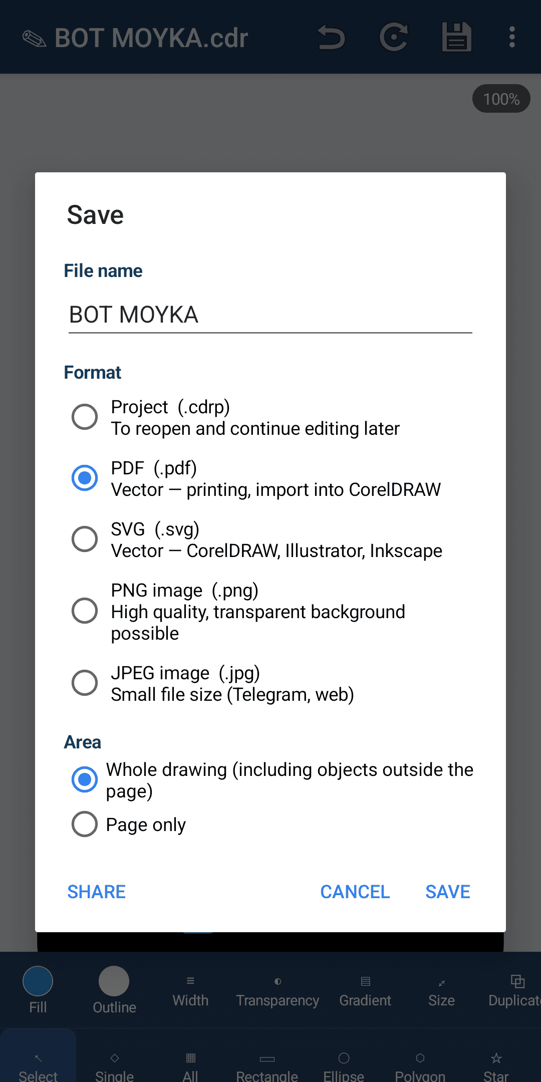 BOT COREL CRC — screen 3